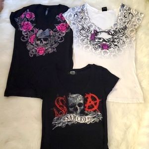 Bundle of three Women's Metal Mulisha Tops